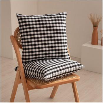Fundas cojín Vichy 45x45 cm con estampado a cuadros