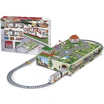 PEQUETREN Pequetren107 City Metro Train con Subground Diorama