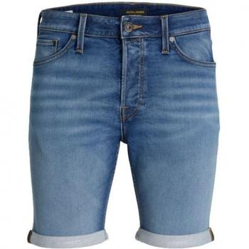Bermuda vaquera Jack & Jones JJIRICK JJICON con ge 381 i.k ss24 para hombre azul