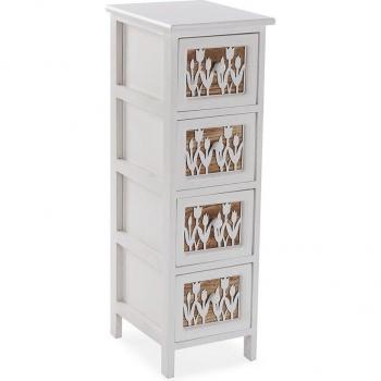 VERSA - CAJONERA 4 CAJONES 26x32x81 EN MADERA