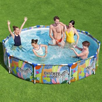 Piscina Bestway Steel Pro 305x66 cm con estructura metálica