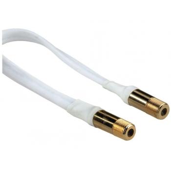 Hama - Window Leading F-Socket-F-Socket, Gold-Plated, Grey