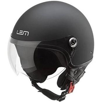 Casco Moto LEM- Roger Black Powder - NEGRO MATE