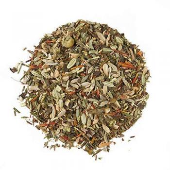 Aromas de Té - Infusión Rooibos Zen Ecológico con Anís Hinojo/Té Rooibos Zen sin Aditivos sin Teína Digestivo Diurético, 10 Pirámides