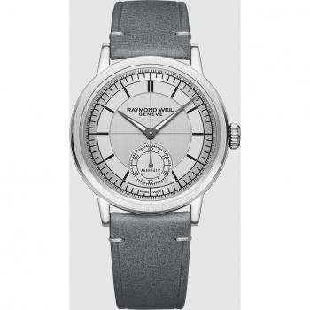 Raymond Weil Millesime Automatic Men's Watch with Leather Strap 39.5mm Silver