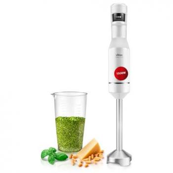 Batidora de Mano Ufesa Stellar 1500W con Pantalla Digital, 4 Cuchillas Alta Eficiencia, Velocidad Táctil Variable, Diseño Ergonómico y Vaso Medidor Sin BPA