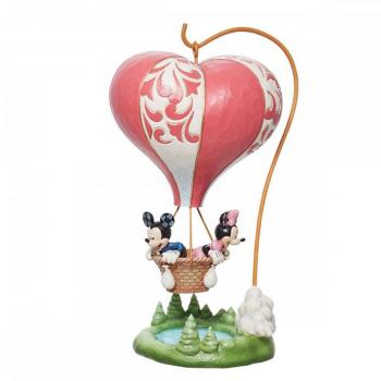 Enesco Figura Decorativa Disney Mickey & Minnie Globo Aerostático - Amor en el Aire