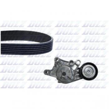 Kit de poleas DOLZ con correa de distribución SKD218A