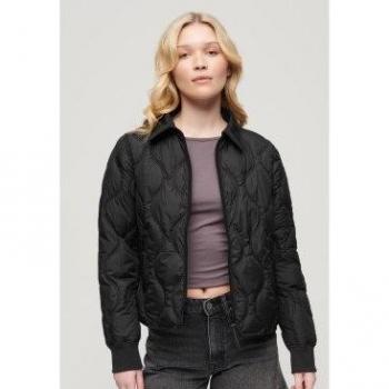 Superdry Chaqueta Studios Cropped Liner Negro