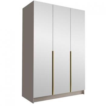 Armario Atlanta 203, Cachemira Dorada, 215x150x58cm, Puertas con Bisagras