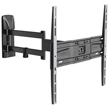 Meliconi Slimstyle Plus 400SDR, Soporte de Pared de Doble Brazo para televisores de Pantalla Plana de 40'' a 82'', orientable Horizontal y verticalmente, VESA 200-300-400, Negro. Apto para TV OLED