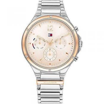 Tommy Hilfiger Reloj Analógico para Mujer de Cuarzo con Correa en Acero Inoxidable 01782279