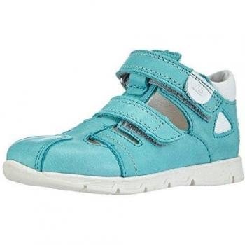 Däumling Eddie - Zapatos primeros pasos de cuero para niña, color turquesa, talla 24