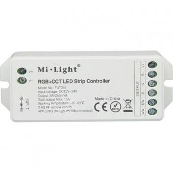 Controlador LED Inalámbrico Miboxer 2.4G RGB/RGBW/RGB+CCT con Panel Inteligente y Temporizador DC12V-24V
