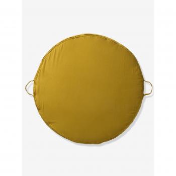 VERTBAUDET Cojín grande para suelo Puffy AMARILLO MEDIO ESTAMPADO UNICA
