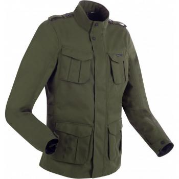Bering Chaqueta de Moto Norris Evo Caqui, chaqueta textil impermeable para motocicletas en color verde marrón, talla 3XL