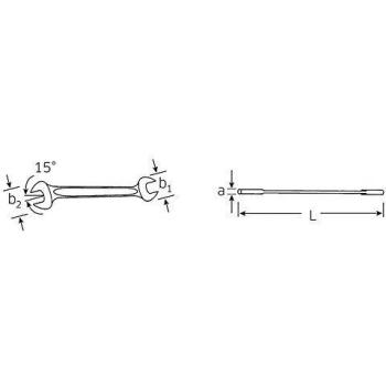 Llave de dos bocas fijas Stahlwille 40033034 10 30 x 34