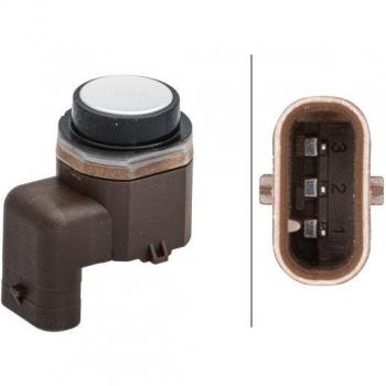 Sensor de estacionamiento HELLA 6PX 358 141-321 con tecnología ultrasónica, diseño compacto, fácil instalación, compatible con diversos modelos de vehículos y función de alerta sonora para facilitar la marcha atrás