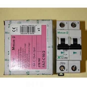 Interruptor Automático Eaton 16A 2P Tipo C 10kA Montaje DIN