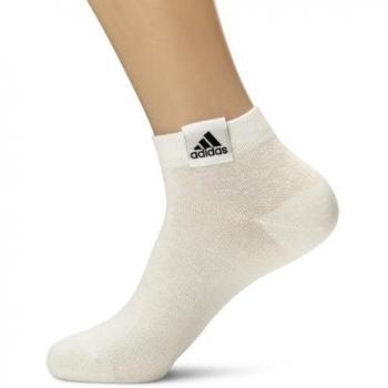 Adidas Ankle Plain T3p - Calcetines para hombre, color blanco, talla 43-46