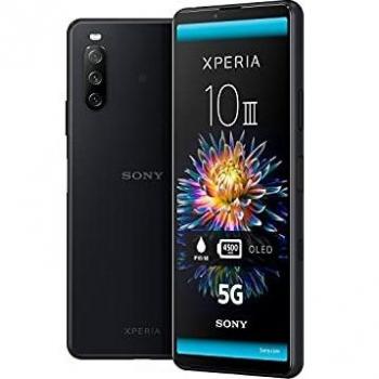 Sony Xperia 10 III - Smartphone de 6 Pulgadas, Cámara de Triple Objetivo, 3.5mm Audio Jack, Android 11, 6GB RAM, Almacenamiento de 128 GB, IP65/68, Dual SIM, Color Negro