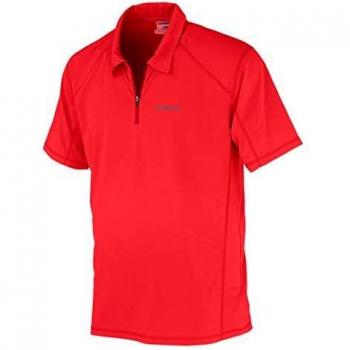 Trango Mandel - Polo para Hombre, Color Rojo, Talla S