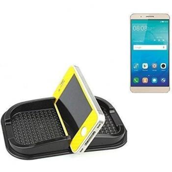 Montaje autoadhesivo de goma para el salpicadero / escritorio, adecuado para Huawei ShotX, negro. Incl. Compartimento de almacenamiento para vasos, monedas, llaves, etc. titular salpicadero, titular Smartphone móvil titular de teléfono, taza, soporte de