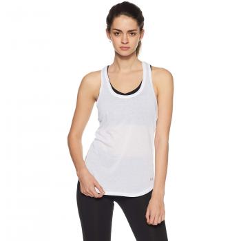 Under Armour Threadborne Streaker Tank Tanque, Mujer, White / / Reflective 100, XL