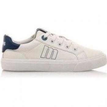 Zapatillas deportivas para niña Mustang Kids Emi blanco con cierre de cordones y puntera redonda