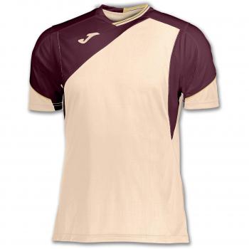 Joma Camiseta Granada Beige-Vino M/C - Camiseta técnica de Manga Corta, Unisex, Beige -