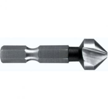Ruko 102315 - Avellanador cónico, DIN 335 forma C 90º, HSS, mango hexagonal 1/4