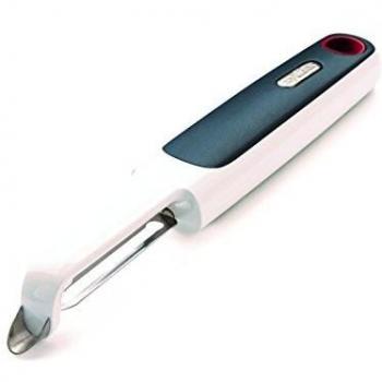 Zyliss ZP E950017 Pelador orientable 11 x 3,2 x 26, plástico, Gris y Blanco, 18 x 3 x 2,5 cm