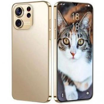 Smartphone E6 Ultra Dourado 2GB RAM 16GB Almacenamiento 6.3