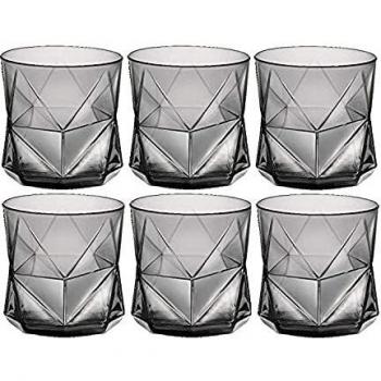 Bormioli Rocco Cassiopea 1333030 Onyx Taza de Cristal, 33 cl, Gris