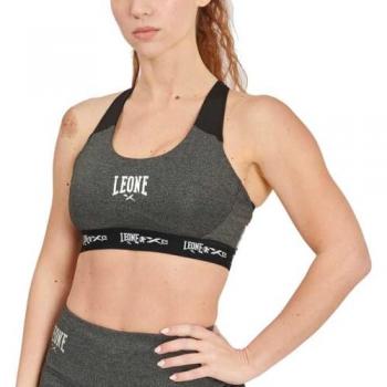 Top Técnico Femenino Melange ABX616, Sujetador Leone 1947 Melange gris negro - S, Leone1947 Melange Top Gris S Mujer, LEONE 1947, Melange, Mujer, Gris Claro, S
