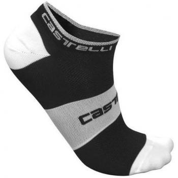 Castelli - Socks Lowboy, color blanco,negro, talla EU 40-43