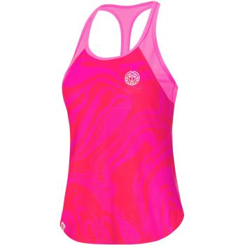 Spodeco Mujer Mimi Tech Tank Top, Mujer, 001160-RDPK-L, Rojo/Rosa, Large