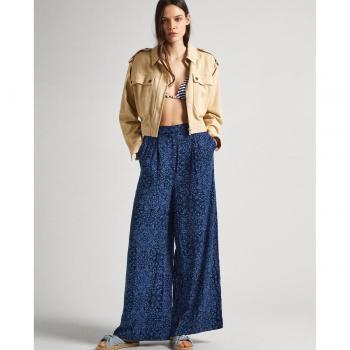 Pantalón Pepe Jeans Colette Print Azul Para Mujer