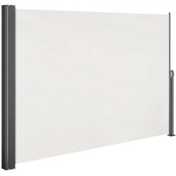 Toldo Lateral Retráctil Nosara Crema 1,8x3m Ajustable Pantalla de Privacidad y Protección Solar