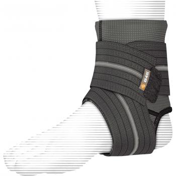 Shock Doctor 845 Tobillera con Faja de Compresión, Unisex adulto, Negro, L