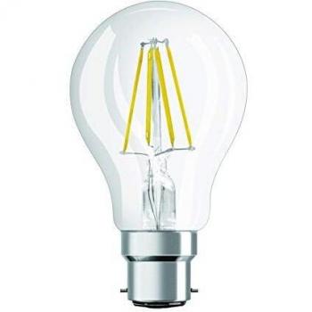 Osram Retrofit Classic A Lámpara LED B22d, 4 W, Blanco