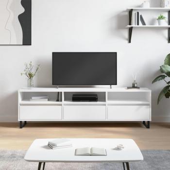 Soporte para TV blanco 150x30x44,5 cm madera multicapa