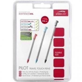 Speed Link Pilot Travel Touchpens for 3DS, DS Lite and DSi, black, red, blue