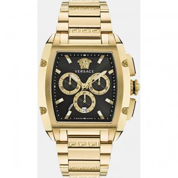 Versace Dominus Men's Chronograph Watch VE6H00523 - Bi-Color Stainless Steel, Sapphire Glass, Swiss Made