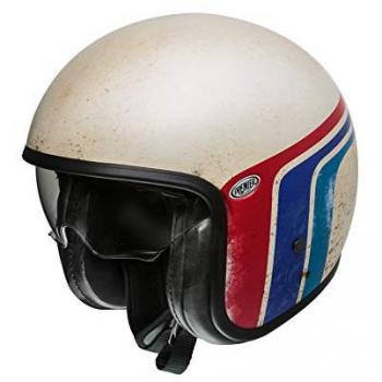 Casco Jet Premier Le Petit Classic BTR 8 BM Blanco-Rojo-Azul
