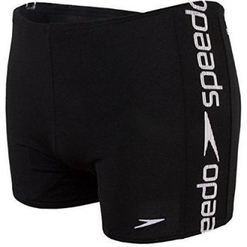Speedo Men's Superiority Aqua Swimming Short - Black/White, 30 Inch