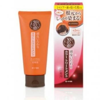 Rohto Mentholatum 50 Megumi Gray Hair Care Color Treatment - Dark Brown Scalp Care Conditioner