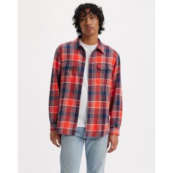 Camisa Levis Jackson Worker Rojo para Hombre