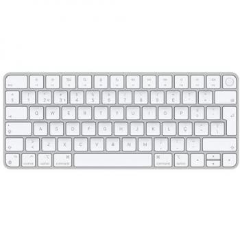 Apple Magic Keyboard con Touch ID, Teclado Inalámbrico Bluetooth QWERTY Portugués Blanco, Recargable, Compatible con Ordenadores Mac con Chip de Apple, Conexión USB-C