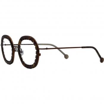 LA Eyeworks MONTSERRAT 174467 Armazones para Mujer Marrones, Lentes Recetadas Para Mujer Marrones, Gafas Recetadas para Mujer Marrones